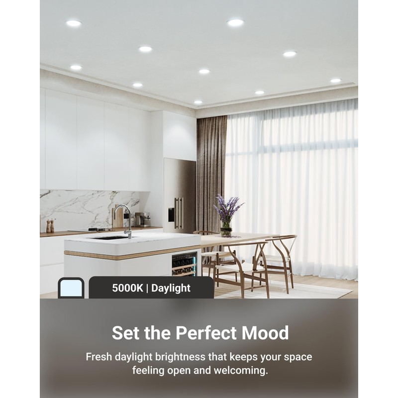 Sunco 24 Pack 4 Inch Ultra Thin LED Recessed Ceiling