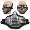 Metal Mesh Face Guard Tactics Half Cover Protective for Paintball