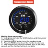 ZHSYMX Universal 52mm Water Temperature Gauge 100-300F(38-150C) Electronic Blue Digital