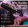Black Mixology Bartender Kit Cocktail Shaker Set by Barillio: Drink