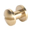 50 Set Brass Rivets Kit DIY 8mm Slot Screw Decorative