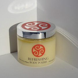 Trillium Body Polish - Natural Salt Scrub - Refreshing Pink Grapefruit - 24 Ounce Jar