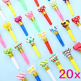 Jzk photo props booth set, horns party blowers, paper crown, guest gift for wedding, birthday, christening, baby shower, children, garden, carnival.