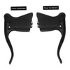 Kisangel 1pair Aluminum Alloy Bike Brake Levers for Bent Handlebars