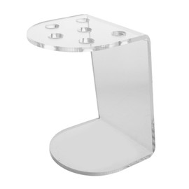 Baluue Transparent Acrylic Hairdresser Scissor Holder Stand for Salon Desktop Organizer with Slots for Barber Shears Combs Clips Space Saving Hair Tool Organizer for Professional Hair