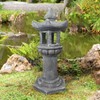 SERABETTO Solar-Powered Pagoda Lamp