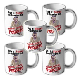 Alfred Tetzlaff Punch Set Sozi New Year's Eve Punch Dusselige Cow TV Cult #17503