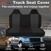 runfider Thickened Oxford Cloth Front Solid Bench Seat Covers with