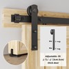 TOIMIOTOIM 12FT Sliding Barn Door Hardware Kit, Fit 72" Width