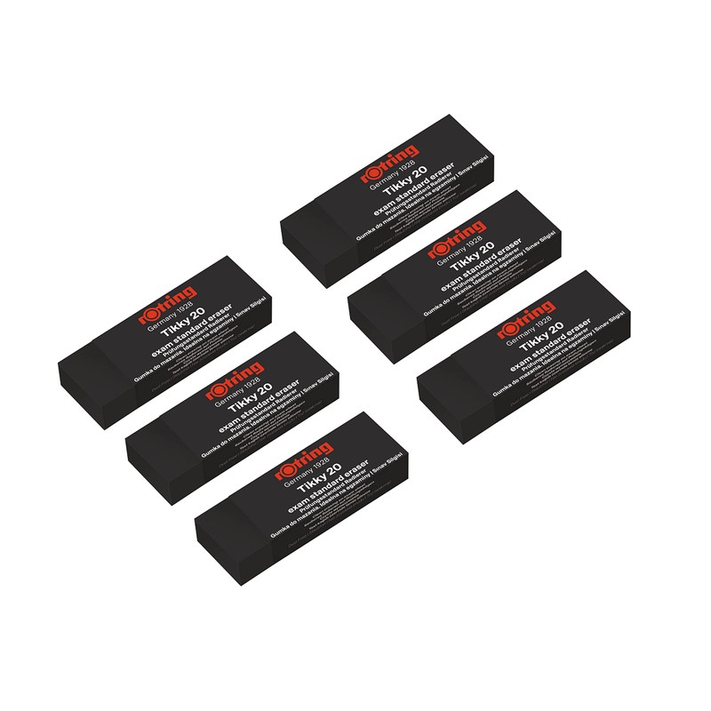 rOtring Tikky Exam Standard Premium Large Pencil Erasers - Clean