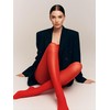 leg elegant Women's 80 Den Microfiber Soft Opaque Tights Pantyhose