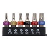 Sankyo Corporation TCT-630 Trad 6 pcs. Torx Screw Bit Set,