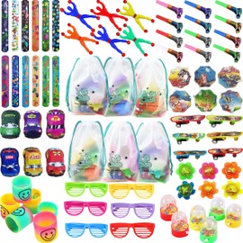 Elfew 78 PCS Party Favors Toy Assortment for Kids Party Bag Fillers, Pinata Filler for Children Birthday Party Favor Supplies Goodies Bags Fillers Carnival Prize Bag（Colors are random）