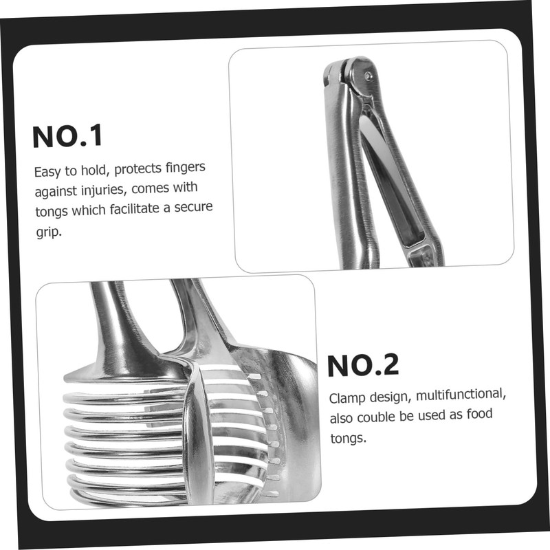 WOONEKY Versatile Lemon Slicer Fruit and Vegetable Slicer Handheld Clamp