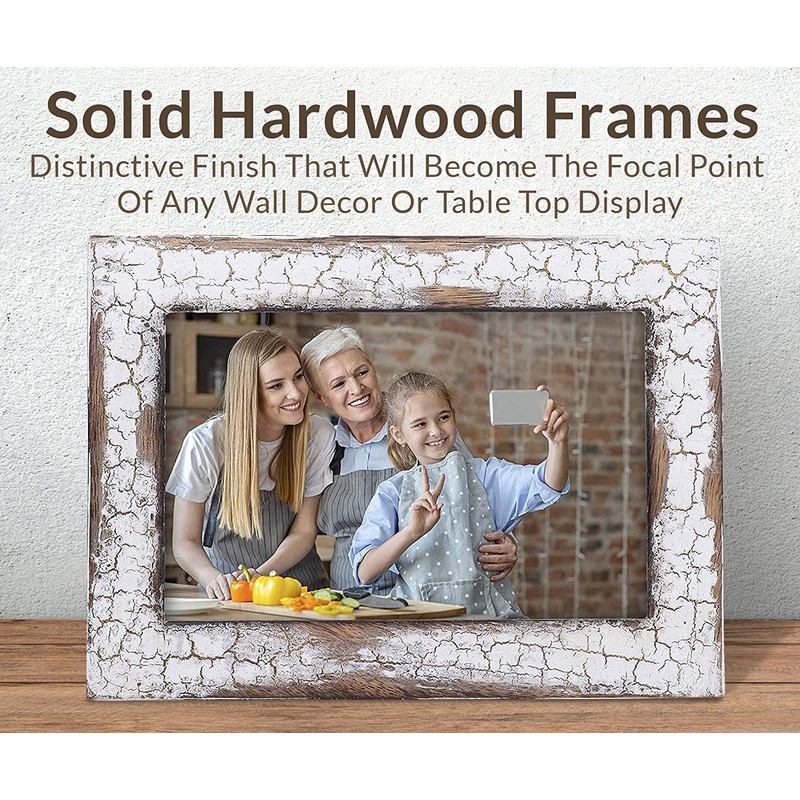 MY VINTAGE FINDS Rustic Farmhouse Picture Frames 5x7 Distressed Wood