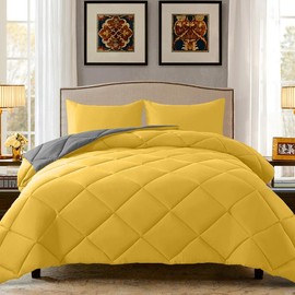 ELNIDO QUEEN 【Mother's Day Gift】2/3PCS Luxurious Comforter Set - Stain Resistant, Soft Microfiber, Lightweight - For All Seasons - Comforter Set With 1 Comforter,2 Pillowcases - Color: Pink, Bedding Size: Twin-2PC