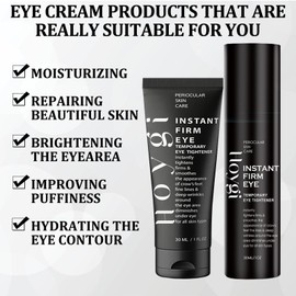 WUSANNA Augencreme 2 Stück Instant Firm Eye Tightener Instant Firm Eye Tightener 30ml Augencreme Gegen Falten 30g Geeignet zur Straffung von Augenschwellungen und zur Reduzierung von Augenringen