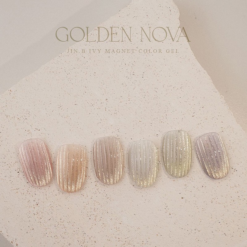 Gracia Jinbee Ivy Golden Nova 6-piece set magnetic gel /