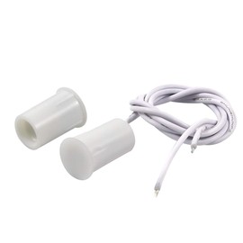 BNYZWOT RC-33 NC Recessed Wired Security Window Door Contact Sensor Alarm Magnetic Reed Switch White 5 Pair