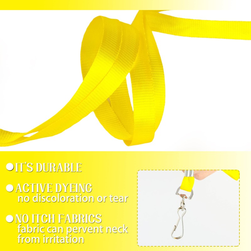 LOCONHA 50 Pack Lanyards for Id Badges Lanyards Safety Badge