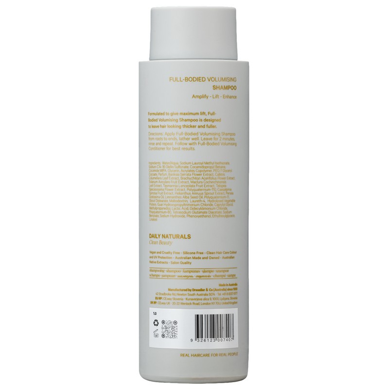 Daily Naturals Clean Beauty Full-Bodied Volumising Shampoo 275ml