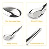 Stainless Steel Chinese Soup Spoons Set of 6 Asian Soup