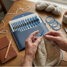 Aluminum Circular Knitting Needles for Yarn Projects – Detachable Design with Storage Bag for Organized Crafting