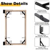 Anti Sag Gate Kit, 2 Set Gate Corner Brace Bracket,Heavy