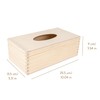 Creative Deco Cosmetic Tissue Box Wooden Tissue Box | 25.5
