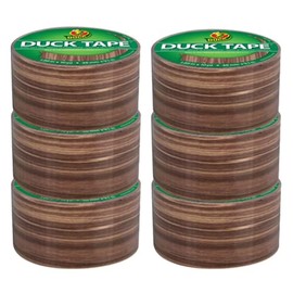Duck Brand Duck Printed Duct Tape, 6-Roll, Woodgrain (283051_C)