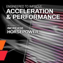 K&N Engine Air Filter: Increase Power & Acceleration, Washable, Premium, Replacement Car Air Filter: Compatible with 1992-2002 DODGE (Viper), 33-2085