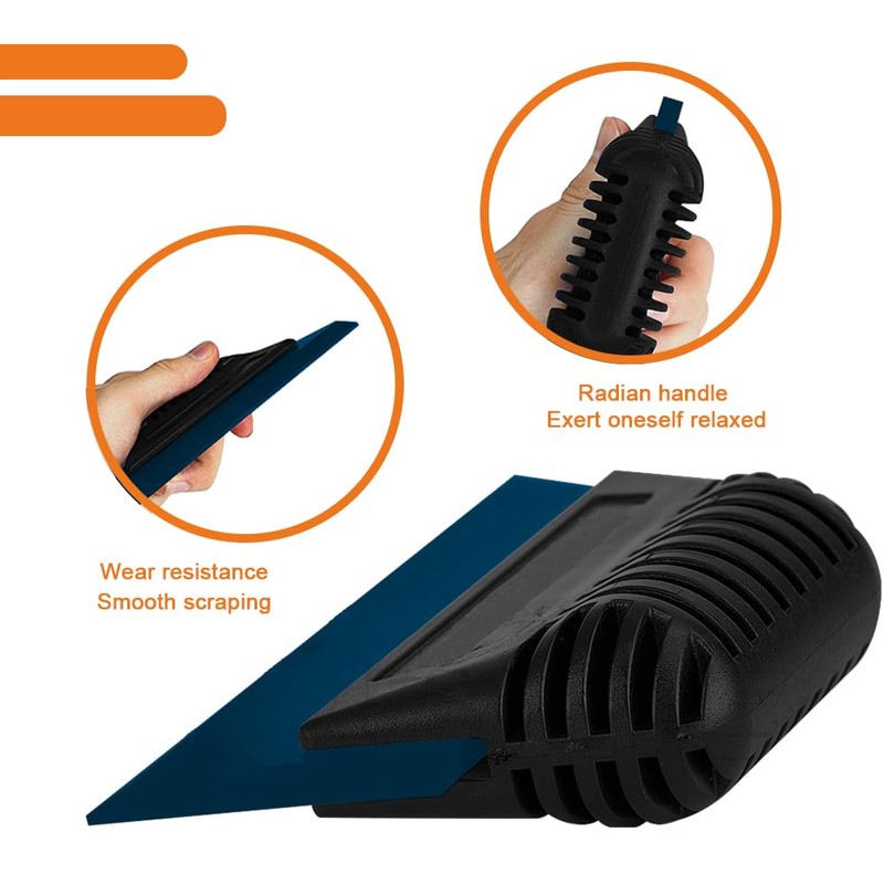 ​Window Tint Squeegee, 5 Inch Non-Slip Handle Rubber PPF Squeegee,