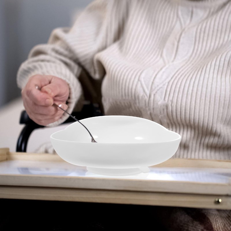Healifty Suction Bowl for Elderly - Non-Skid Adaptive Food Tray