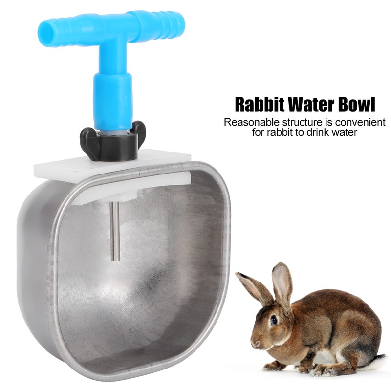 5Pcs Stainless Steel Automatic Rabbit Drinker Nipple Drinking Bowl Waterer