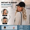 MORICA Hat Wig 20 Inch Water Wave Baseball Cap Wig