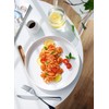 Sweese Porcelain White Dinner Plates Set of 6, 10 Inch