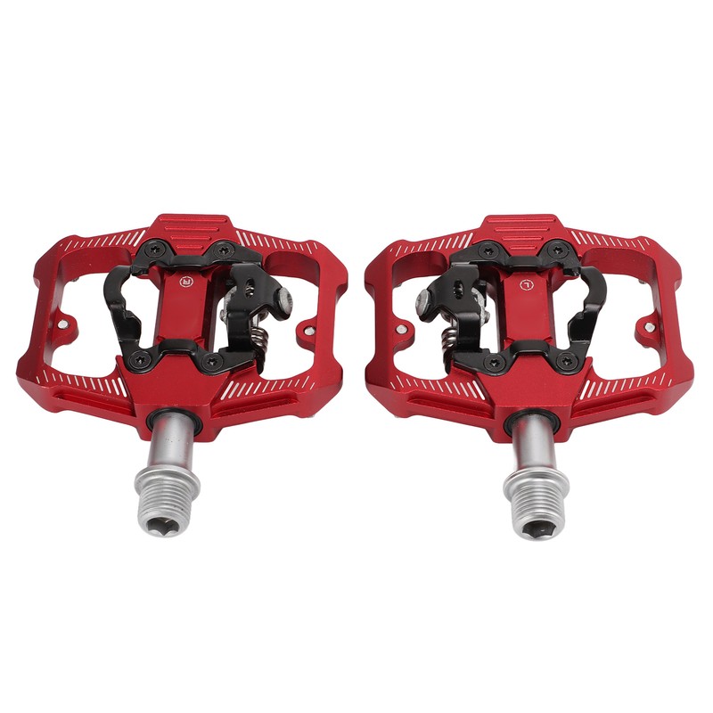 Dual Function Bicycle Pedal Flat Clipless Cleats 3 Sealed Bearings