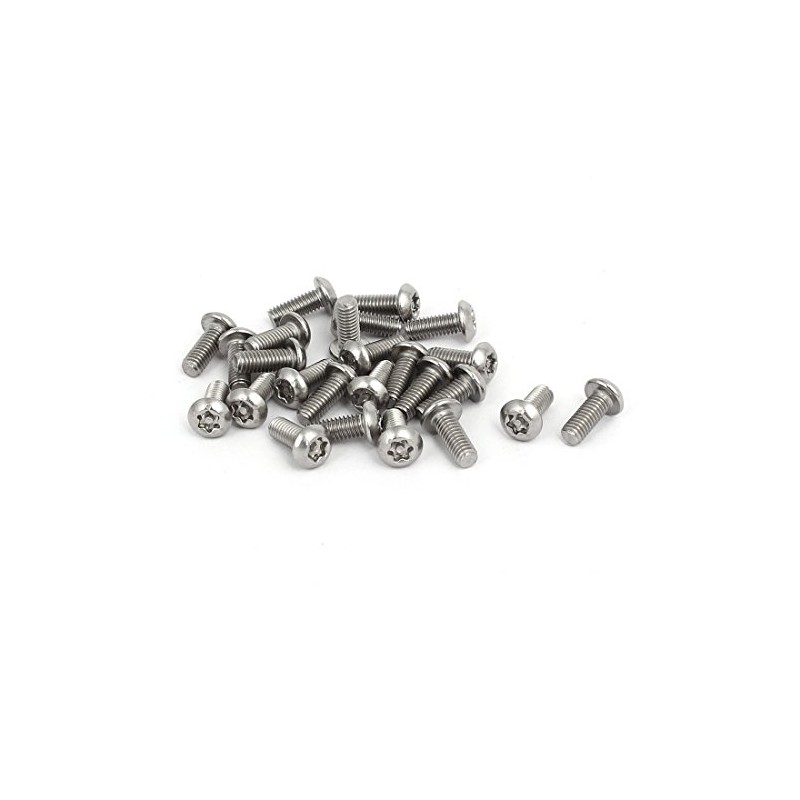 sourcingmap M4 x 10mm 304 Stainless Steel Torx Security Pan