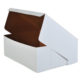 Southern Champion Tray 1005 Premium Clay Coated Kraft Paperboard White Non-Window Sheet Cake and Utility Box, 14-1/2" Length x 10-1/2" Width x 5" Height (Case of 100)