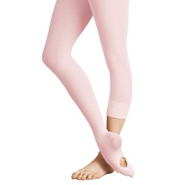 PAPPNTI Girls' Ultra Soft Pro Dance Tights Ballet Transition Daily Student Tights (Toddler/Little Kid/Big Kid) Pink 1 Pair L(8-10 Years)
