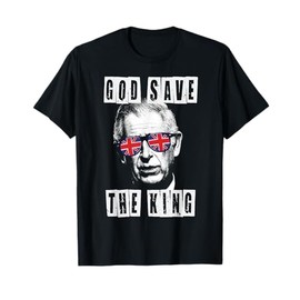 God Save The King. King's Coronation. Union Jack Charles T-Shirt