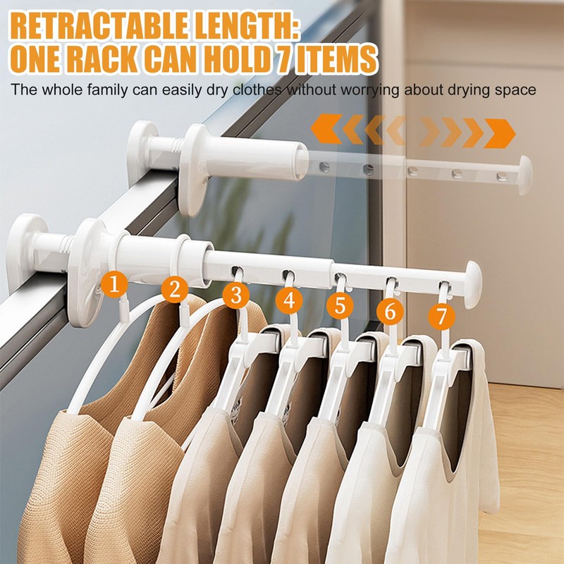 pclapora Clothes Rail Cupboard Clothes Rail Extendable Clothes Rail No