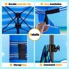 HOMEDEMO Beach Canopy UPF 50+, 6'×6', Easy Set up and