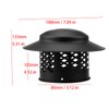 Ankuce Cone Top Chimney Cap, Chimney Cover Cap Outside Roof