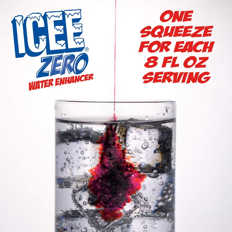 ICEE Zero Calorie Cherry, Blue Raspberry, Orange and Mango Liquid