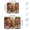 Christmas Gingerbread Snow Dish Drying Mat for Kitchen Counter 16