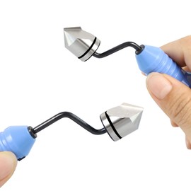 Deburring Countersink Tool Set – Askwhy RD16.5-BC1651 Hand Reamer, Burr Removal Tool for Wood, Plastic, Aluminum, Copper & Steel (Blue)