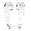2x Billet Aluminum Window Crank Handle Chrome For Hot Rod