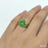 ALoveSoul St. Patrick's Day Frog Open Ring Adjustable Green Enamel