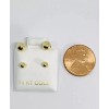 Unbranded 14k Solid Gold Earrings Ear jackets telephone balls -